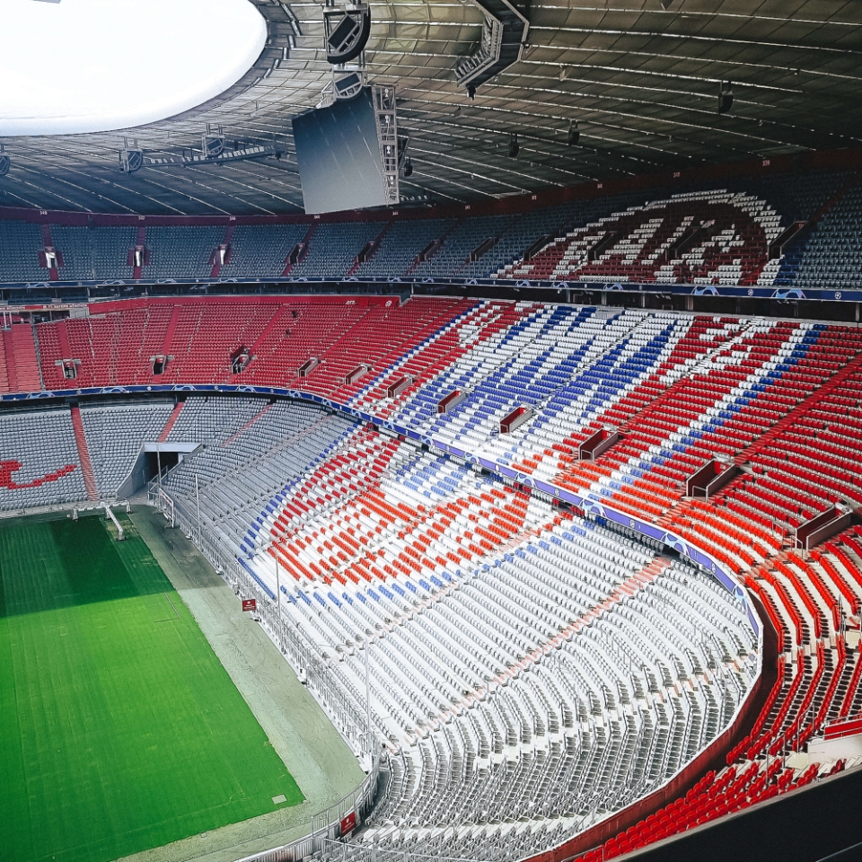 Tribüne in der Allianz Arena © München Tourismus Jan Saurer